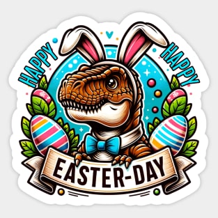 Happy Easter Day T-Rex Sticker